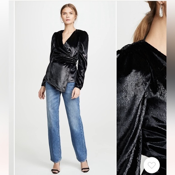 KENDALL & KYLIE puff sleeve wrap top - Picture 2 of 16